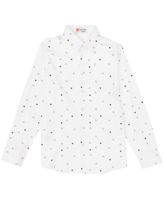 Белая рубашка со звездами Button Blue