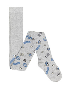 Серые колготки с орнаментом Gulliver