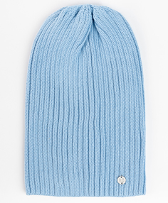 Голубая вязаная шапка Button Blue