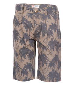 Бриджи хаки с орнаментом Пальмы Button Blue