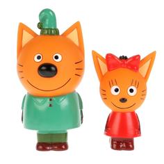ИГРУШКА ПЛАСТИЗОЛЬ ДЛЯ ВАННЫ Капитошка Три Кота (Карамелька и Компот) в сетке Симбат