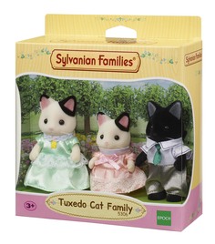 Семья Черно-белых котов (3 фигурки) Sylvanian Families