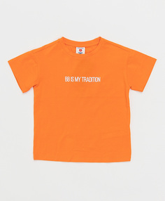 Оранжевая футболка Button Blue