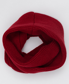 Красный вязаный воротник Button Blue