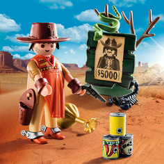 Конструктор Playmobil Экстра-набор: Ковбой с постером "Разыскивается"