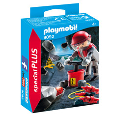 Конструктор Playmobil Экстра-набор: Рок-бластер со щебнем