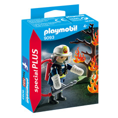 Конструктор Playmobil Экстра-набор: Пожарный с деревом