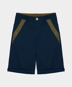 Шорты темно-синие с отделкой Gulliver