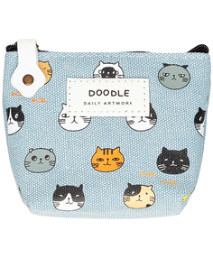 Голубой кошелек с орнаментом Button Blue