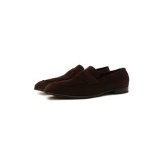 Замшевые пенни-лоферы Marcello Ermenegildo Zegna