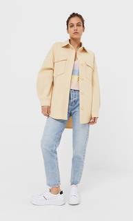 Stradivarius Трикотажная Куртка Оверсайз Женская Коллекция Multicolor Xs