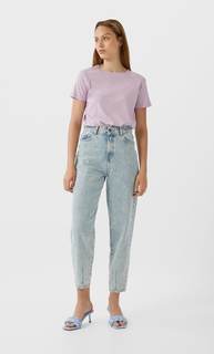 Stradivarius Базовая Футболка Женская Коллекция Multicolor Xs