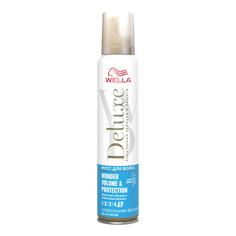 Мусс для волос Wella Deluxe Wonder Volume & Protection суперсильная фиксация 200 мл