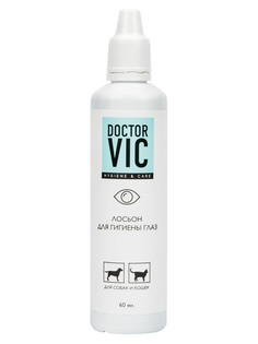 Лосьон для кошек, для собак Doctor VIC для гигиены глаз, 60 мл