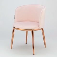 Стул Cooper розовый велюр с золотыми ножками StoreForHome / S-604-PINK-GOLD
