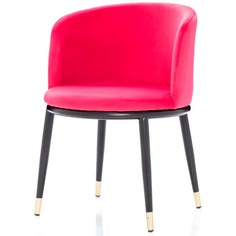 Стул Cooper красный велюр StoreForHome / S-604-RED-BLACK