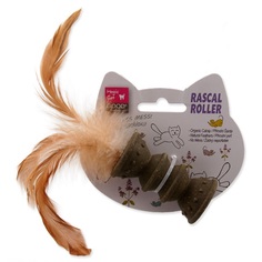 Пластиковая игрушка для кошек Magic Cat перья, пластик, разноцветный