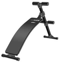 Скамья для пресса изогнутая Leco Starter, черная