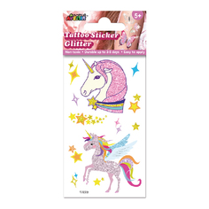 Набор тату-стикеров AVENIR, с блеском АЛИКОРНЫ