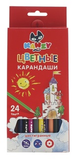 Набор цветных карандашей Kanzy Сказочный замок 24 цв.