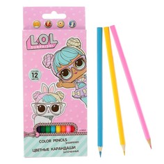 Карандаши цветные LOL LOHB-US1-1P-12 12 шт.