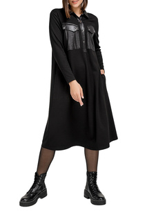 Платье-рубашка женское Helmidge 9115 черное 16