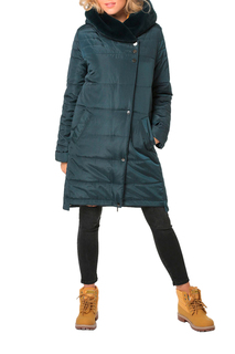 Пуховик-пальто женский DizzyWay 19405 зеленый 58