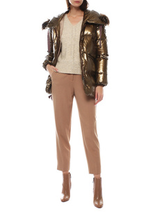 Пуховик женский RIO VERTI R1201FURO403 коричневый 40