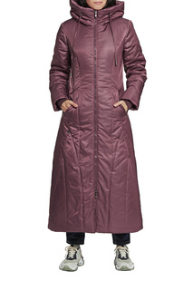 Пуховик-пальто женский D`imma 2104 красный 56-170