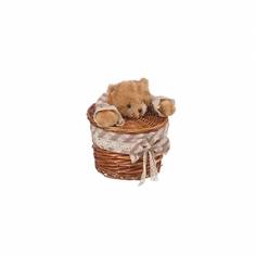 Корзина бельевая "Медвежонок", Д210 Ш210 В240, коричневый, EW-36 XS Natural House