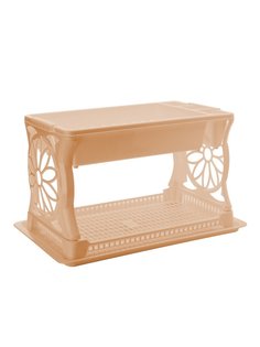 Сушилка для посуды двухъярусная Ар-Пласт, бежевый