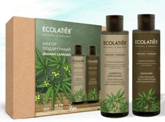 Подарочный набор Ecolatier Organic Cannabis Шампунь 200мл+Бальзам 200мл