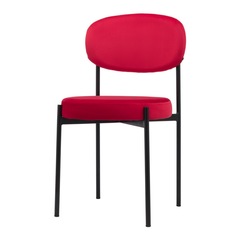 Стул Series 430 красный велюр с черными ножками StoreForHome / C-994-RED-BLACK