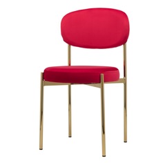 Стул Series 430 красный велюр с золотыми ножками StoreForHome / C-994-RED-GOLD