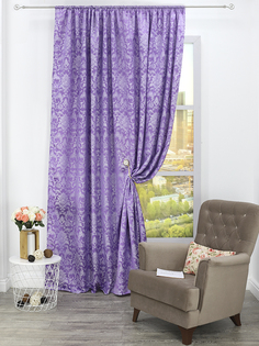 Штора Amore Mio 13909 270x145 см фиолетовый