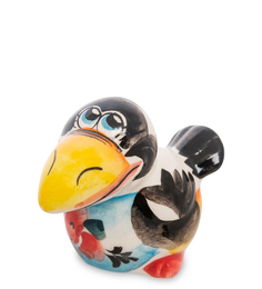 Фигурка "Ворона" цв. (Гжельский фарфор) Art East