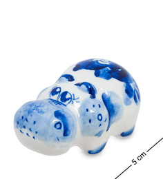 Фигурка "Бегемот" мал. (Гжельский фарфор) Art East