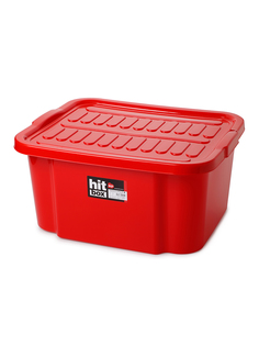 Ящик BORA для хранения с крышкой красный 38,4л. 1шт. ПЛ-BO455r