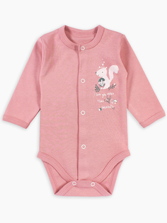 Боди Wooly Wool Веселый малыш 241/322/w/D/пудровый р.74