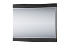 Зеркало настенное Hoff 80321027 61,6х63,6 см, чёрный/дуб монастырский