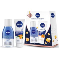 Подарочный набор для женщин Nivea Средство для снятия макияжа, 125 мл, крем для рук,75 мл.