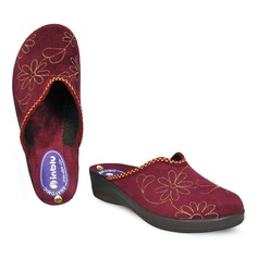 Домашние тапочки женские Inblu ES-4B-066 бордовые 35 RU