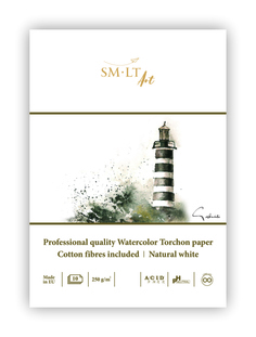 Альбом-склейка для акварели SM-LT Watercolor А3 10 л 250 г торшон Smiltainis