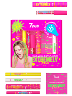 Подарочный набор косметический EXTREMELY CHICK Neon Box №3 Neon stream, 7 средств
