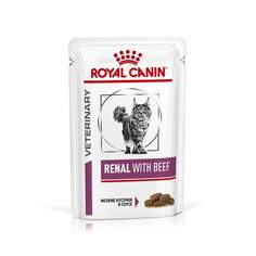 Влажный корм для кошек ROYAL CANIN Vet Diet Renal, говядина, 85г