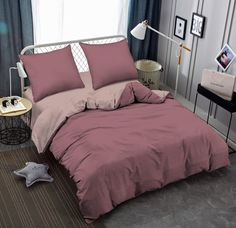 Постельное бельё Amore Mio Мако-сатин Обсидиан Микрофибра 1, 5 сп.