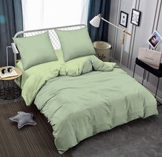 Постельное бельё Amore Mio Мако-сатин Малахит Микрофибра 2 сп.