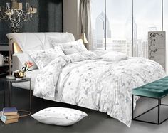 Постельное бельё Amore Mio Gold Florida Сатин 1, 5 сп.