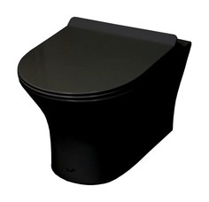 Подвесной безободковый унитаз Cerutti SPA Bernina aria 2617E Matt black