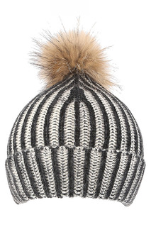 Шапка бини женская ALLUDE 516083/90 черная, р. ONE SIZE